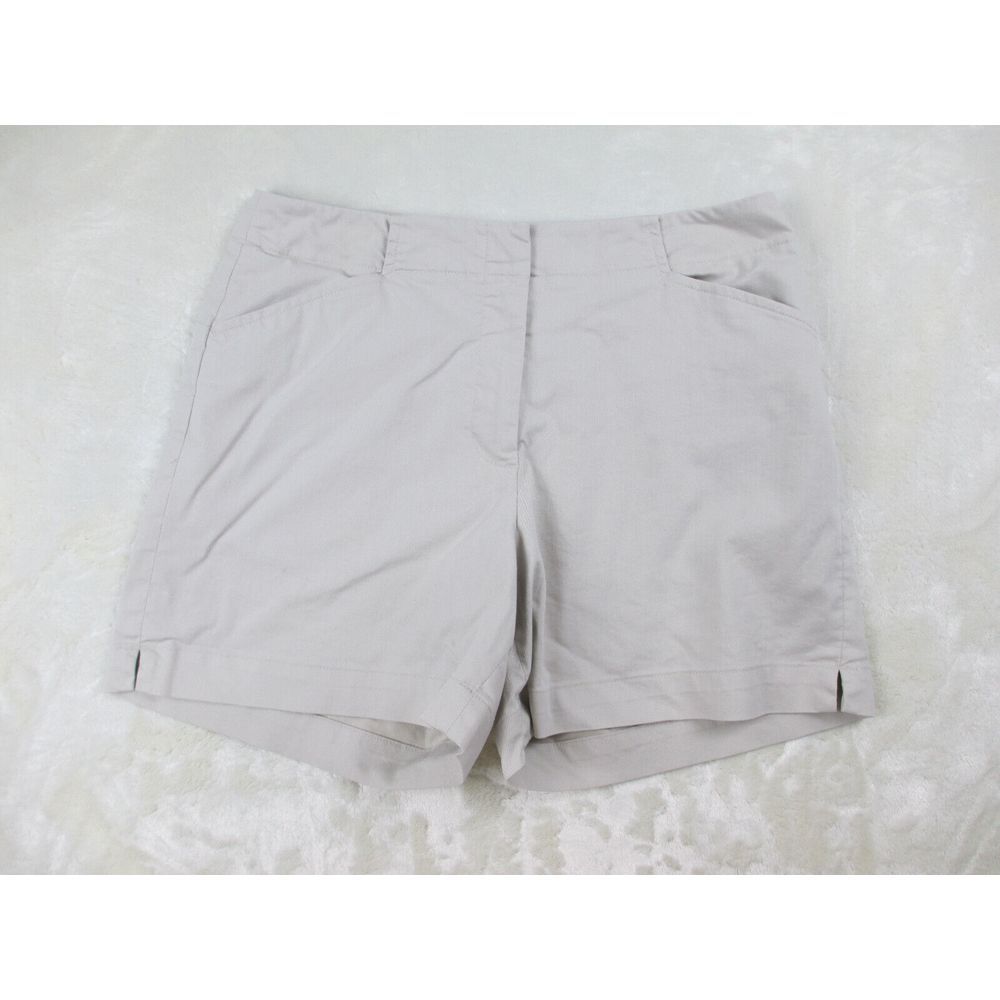 Nike Shorts Womens 6 Brown Tan Chino Lightweight Golf Golfing Casual Ladies*